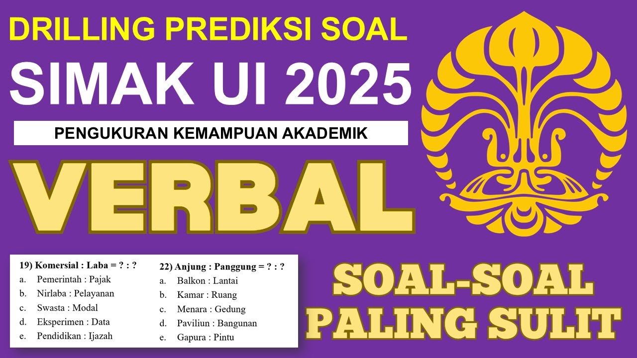 DRILLING SOAL SIMAK UI 2025 - VERBAL