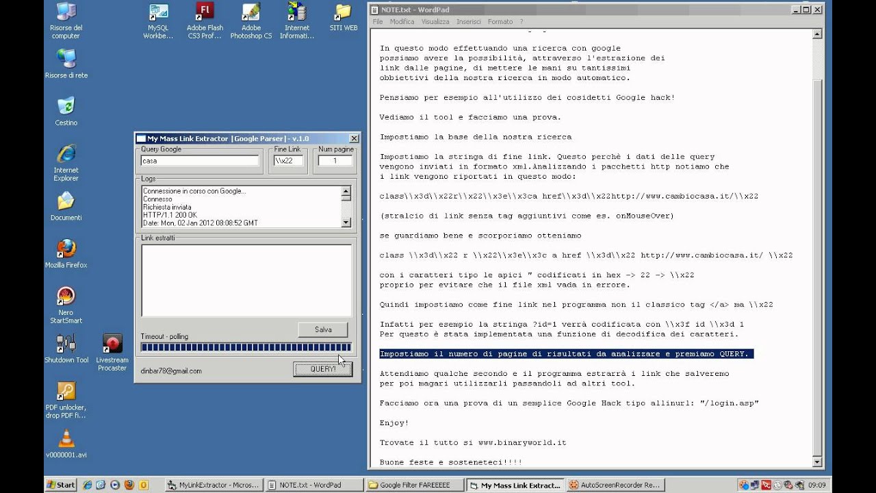 Link Extractor - Google Parser - Estraiamo i risultati di Google