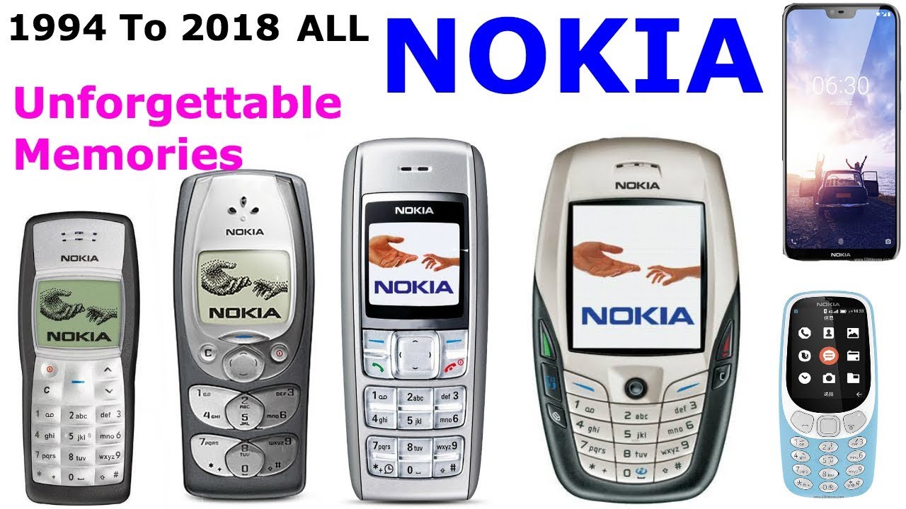 Nokia unforgettable memory - ALL Nokia Mobils 1994 to 2018