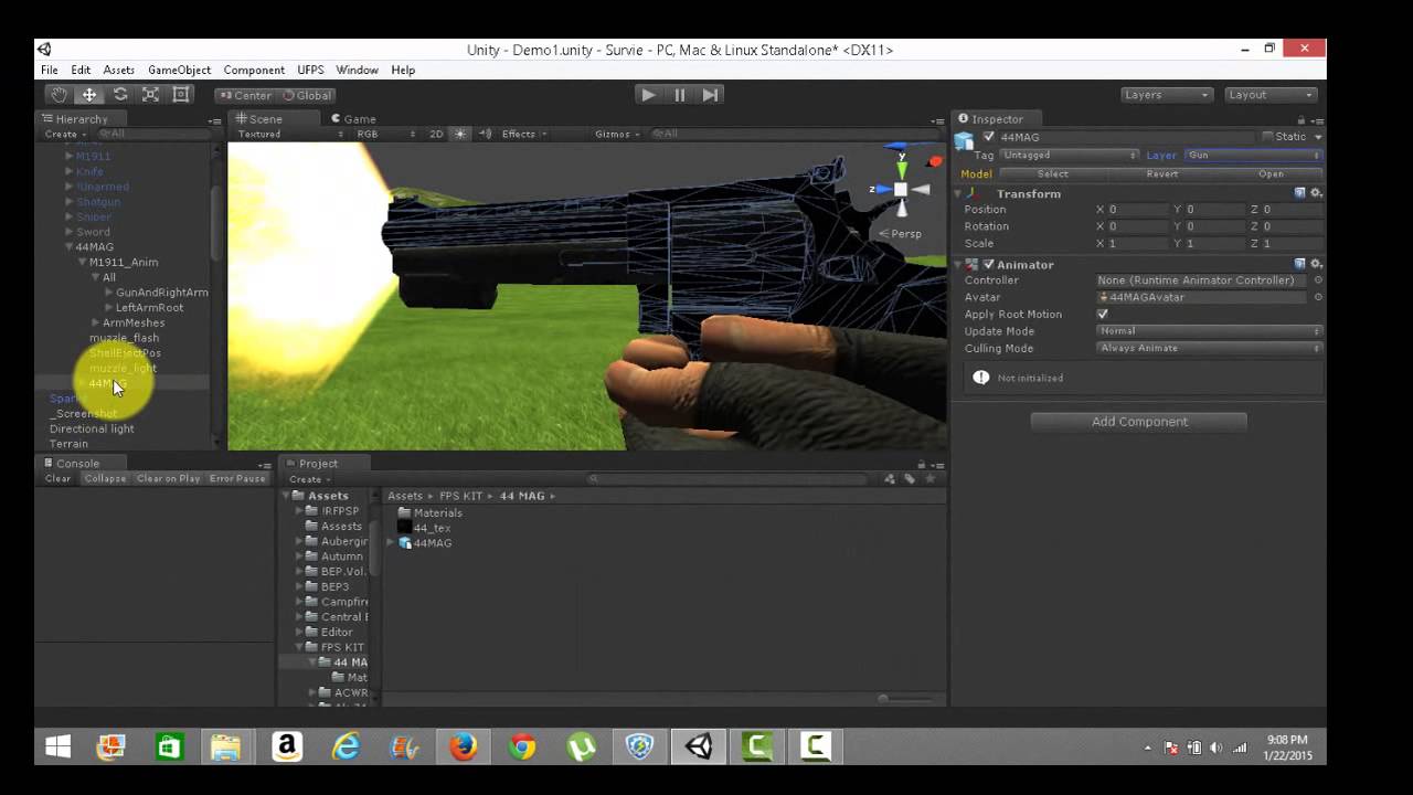 How to add Costume Weapons in RFPS Unity