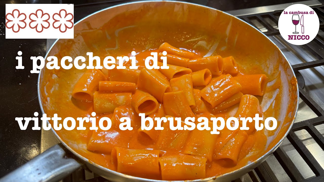 I Paccheri del ristorante Tre Stelle Michelin Da Vittorio