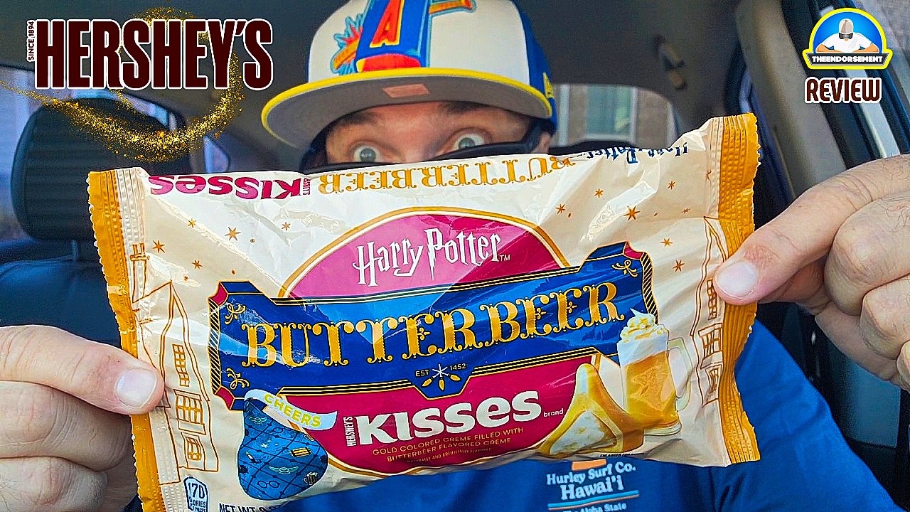 Hershey's® Harry Potter Butter Beer Kisses Review! 🧈🍺 | BEST Kisses Flavor Ever? | theendorsement
