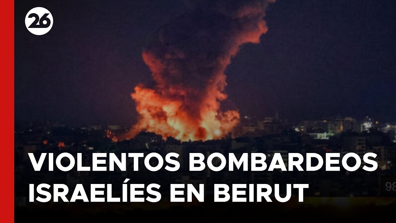 Intensos bombardeos israelíes en el suburbio sur de Beirut | #26Global