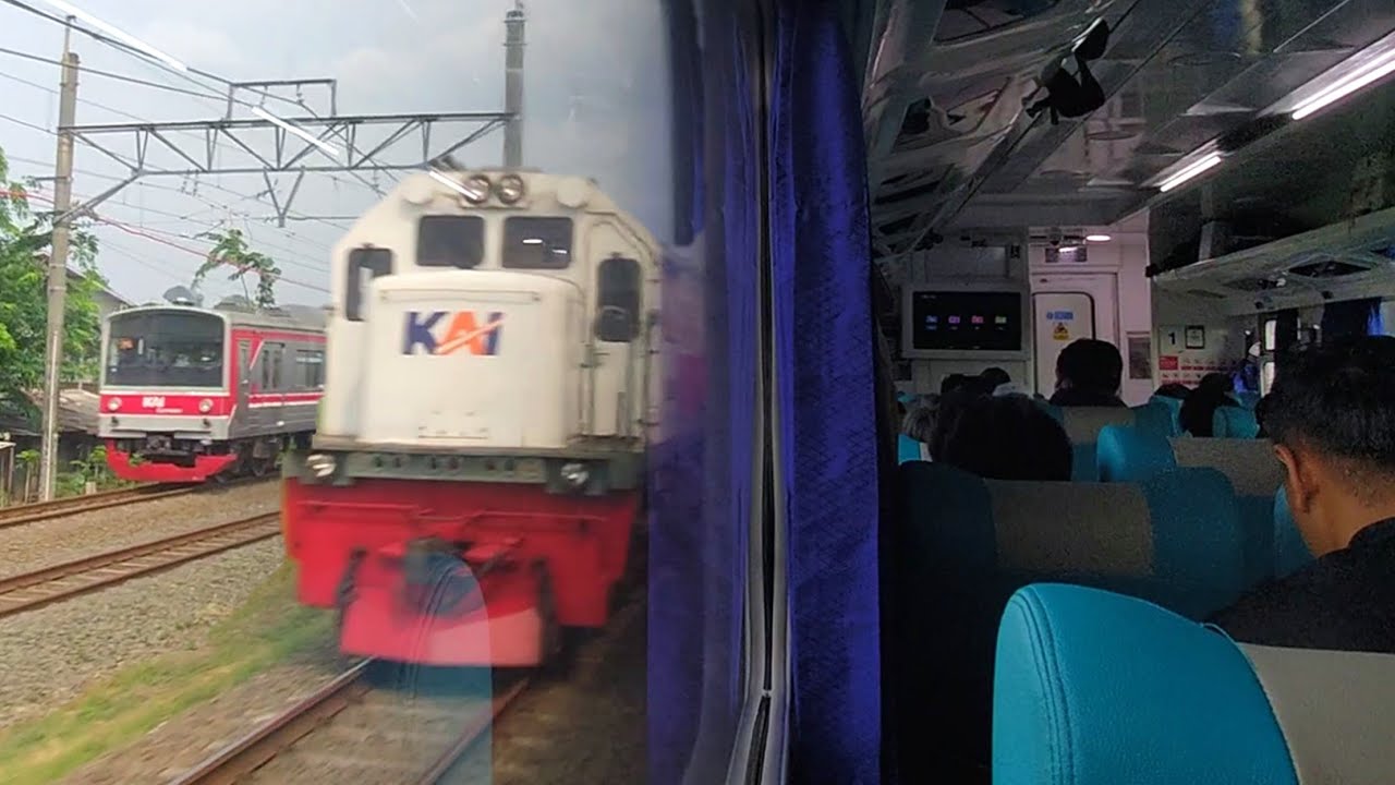 #ASMRKereta - KA Dharmawangsa Eksekutif (Semarang - Jakarta) ~ Pemandangan Pagi Menuju Jakarta !