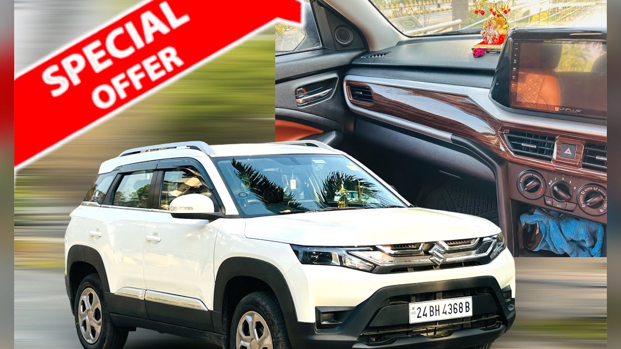 BREZZA 2024 LXI MODIFIED WITH REAR HEADREST AND ZXI ARMREST|BREZZA CNG|📞9820569891/9833751777