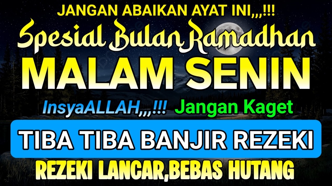 Putar Dzikir Ini...! Dzikir Pembuka Pintu Rezeki , Rezeki Datang Dari Segala Penjuru | DZIKIR SORE