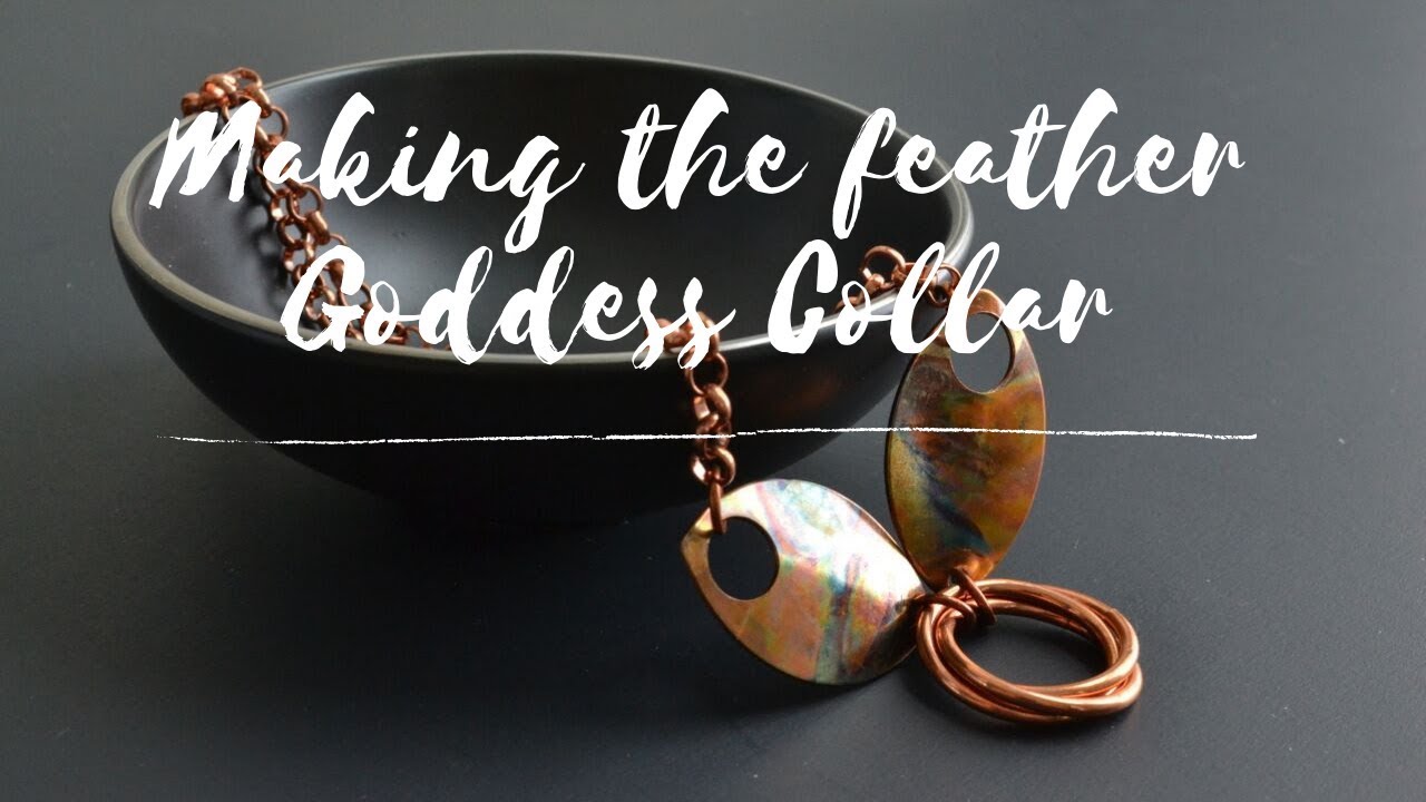 Making the Feather Goddess Discreet Day Collar - The 3 Day Process.