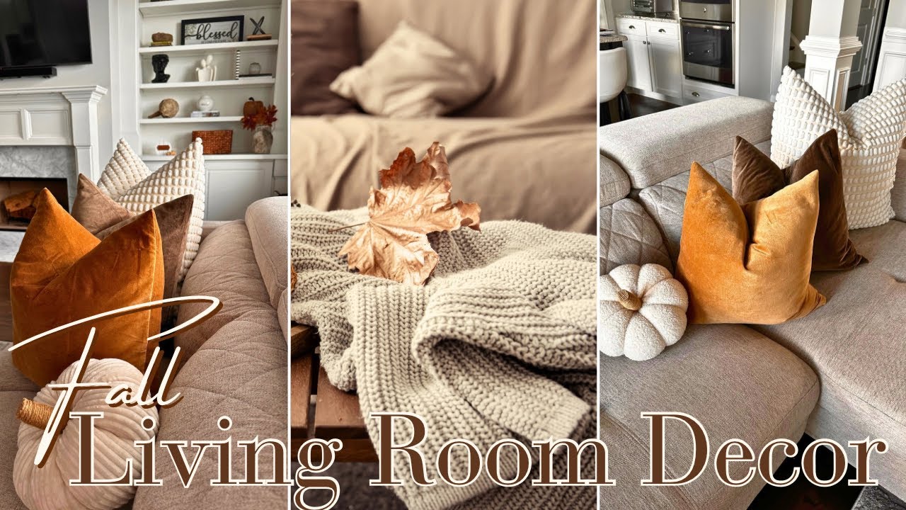 FALL LIVING ROOM DECORATE WITH ME |A Day in the Life Vlog:Gym, School Prep & Decor @tiahnamrose
