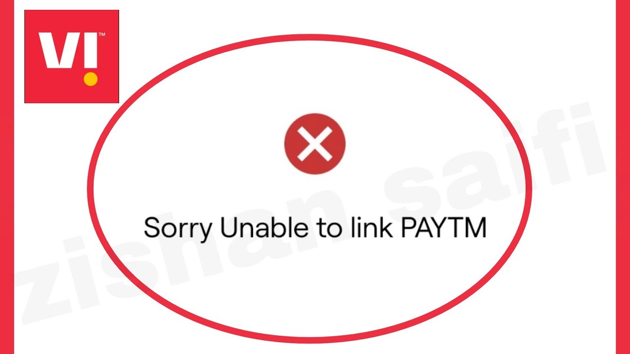 Vi App Fix Sorry Unable to link Paytm PhonePe & Other Payment problem Solve