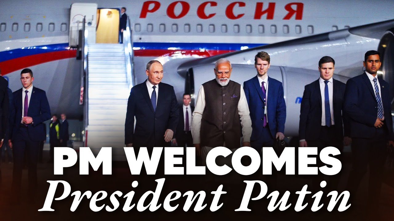 LIVE: PM Modi receives Russian President Vladimir Putin at Delhi airport