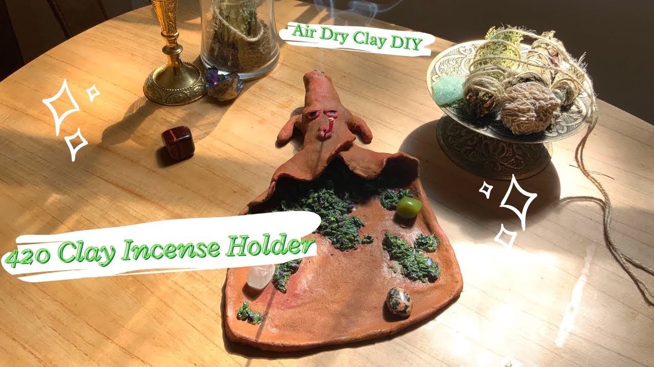 DIY Air Dry Clay Incense holder || Stoner Crafts