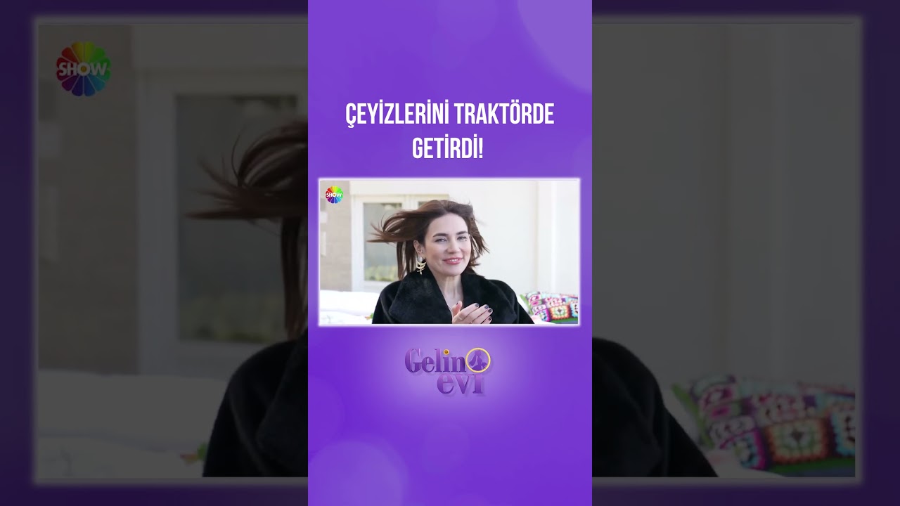 Gizem Gelin b&uuml;t&uuml;n &ccedil;eyizini trakt&ouml;rde sergiledi! | #shorts #gelinevi