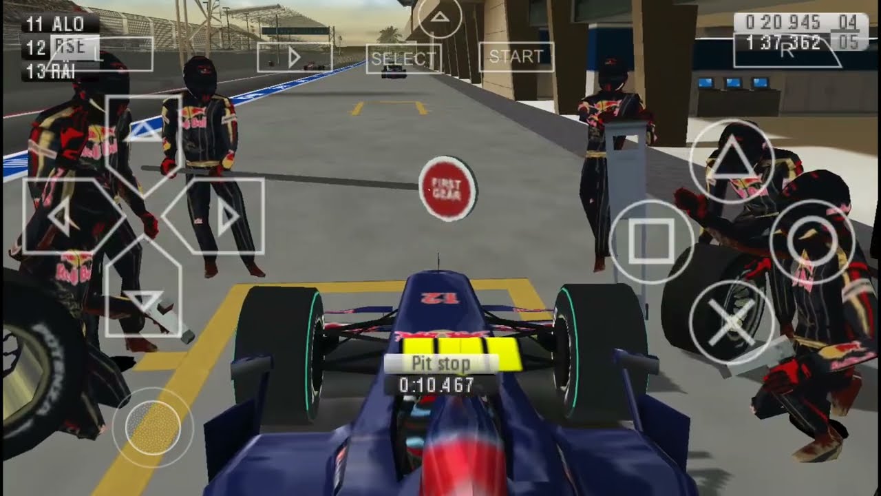 f1 2009 psp, modo trayectoria, clasificación y carrera en Bahréin