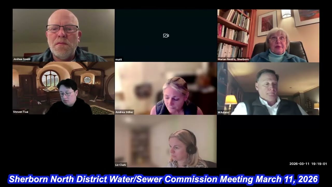 Sherborn North District Water and Sewer Commission Meeting March 11, 2026