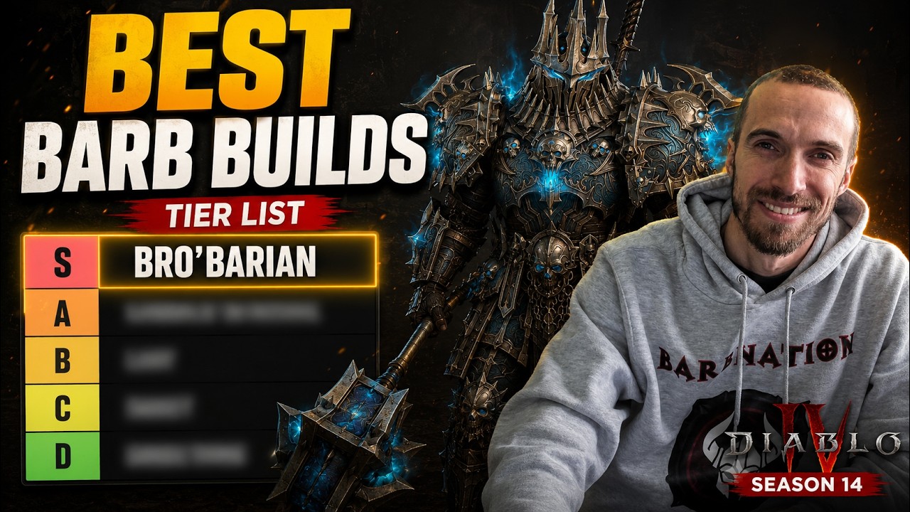 Рейтинг всех билдов варвара для 14 сезона Diablo 4!