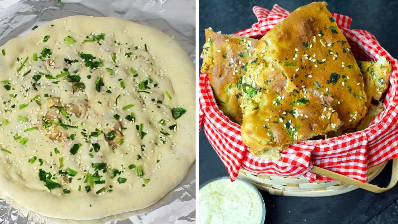 Best chicken keema naan recipe || keema walay naan with keema naan dough recipe in urdu - hindi