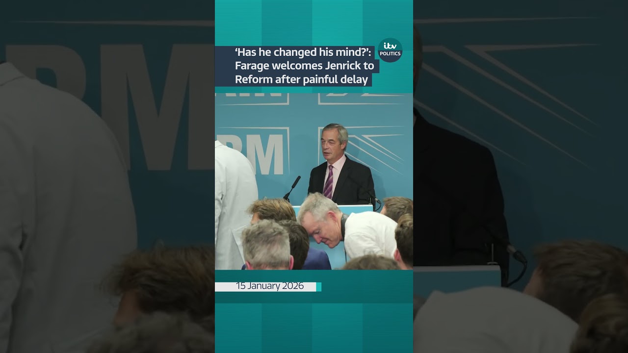 New Farage defector Jenrick late to his big Reform unveiling