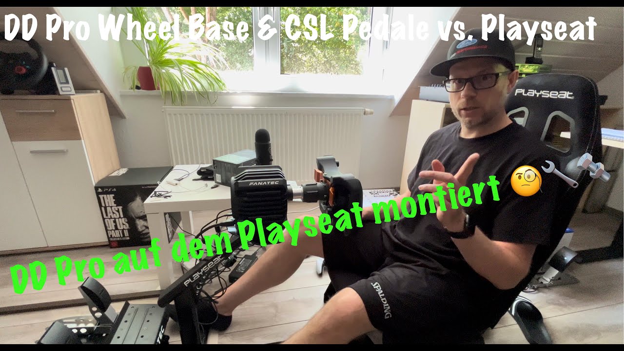 Fanatec DD Pro Wheel Base auf den Playseat Evolution montiert!