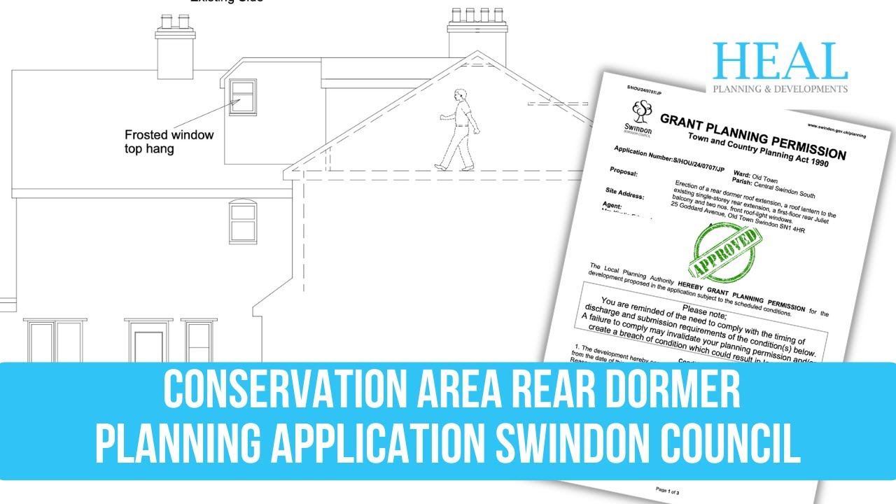 Planning Success Revised Rear Dormer Extension Approved in Swindon Conservation Area