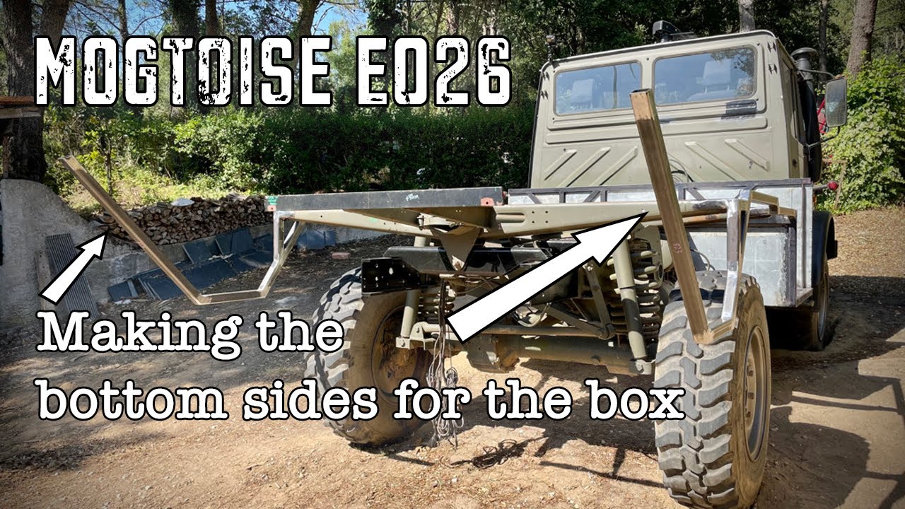 Unimog Camper E026 - Making the bottom sides for the box