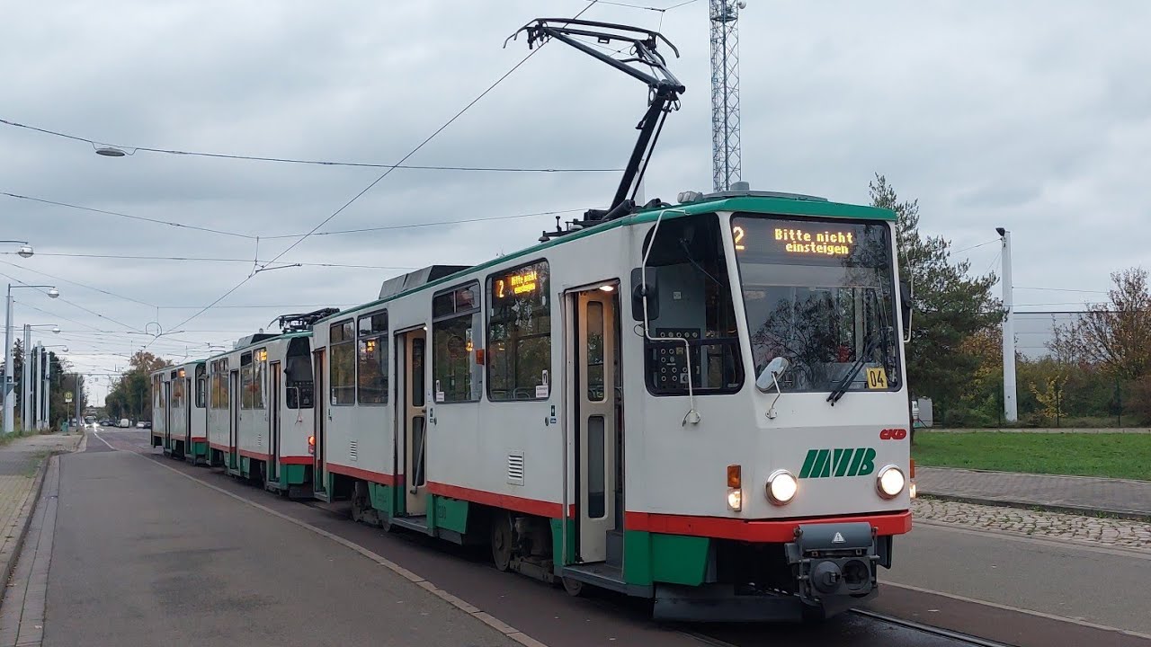 Mitfahrt in der Linie 2 von Alte Neustadt bis Westerhüsen (Betriebshof) im T6A2 @opnvwelt