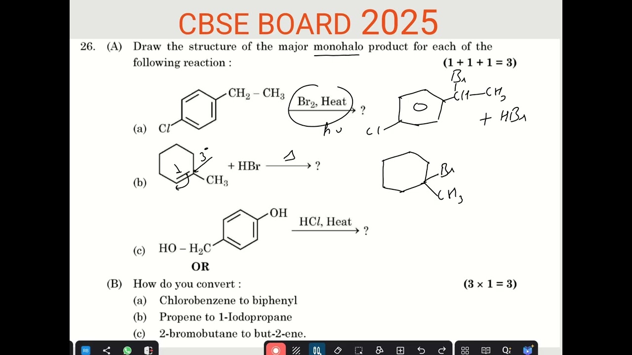pyq chem 2025 Cbse Boards