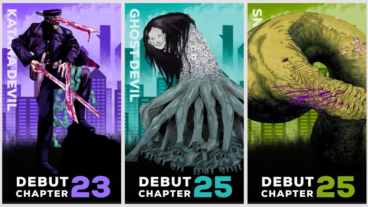 All Devils in Chainsaw Man (Debut order)