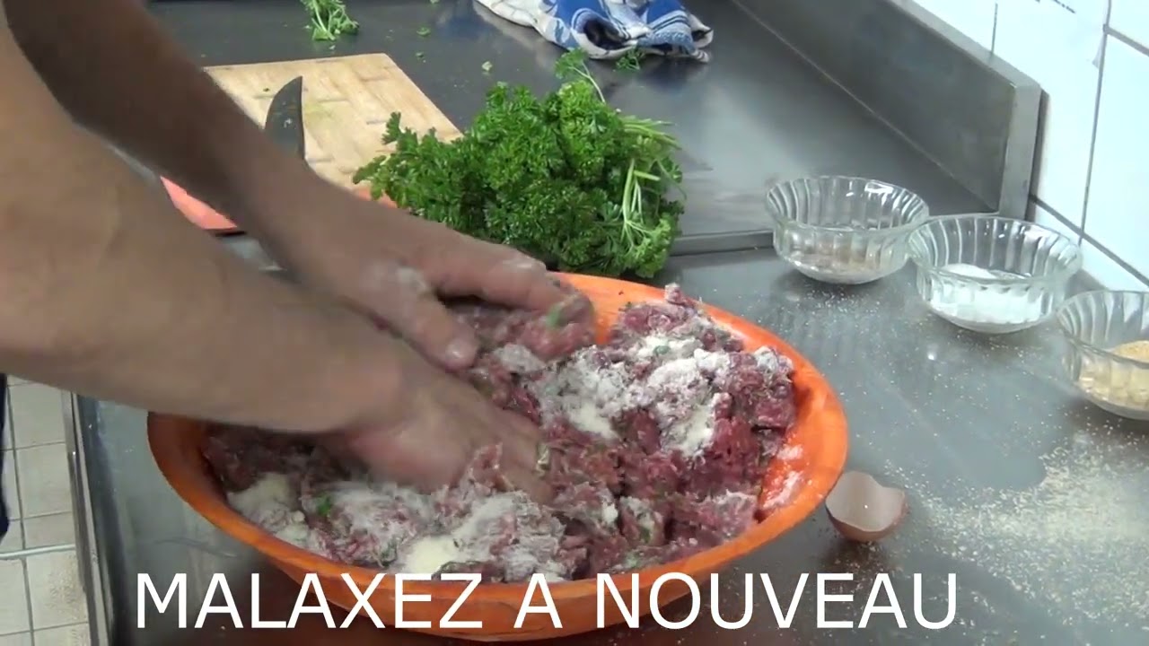 polpetta a la sicilianno ... Boulettes de viande à la sicilienne