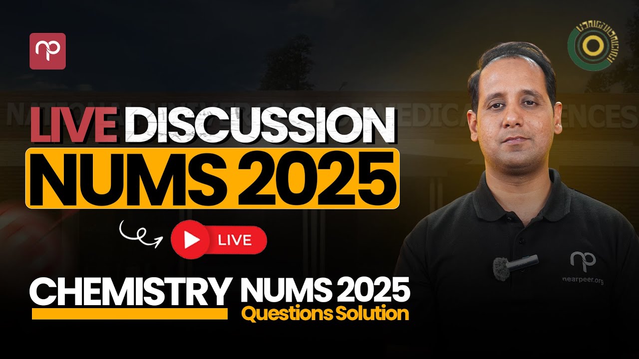 NUMS 2025 Live Paper Discussion | MDCAT Chemistry