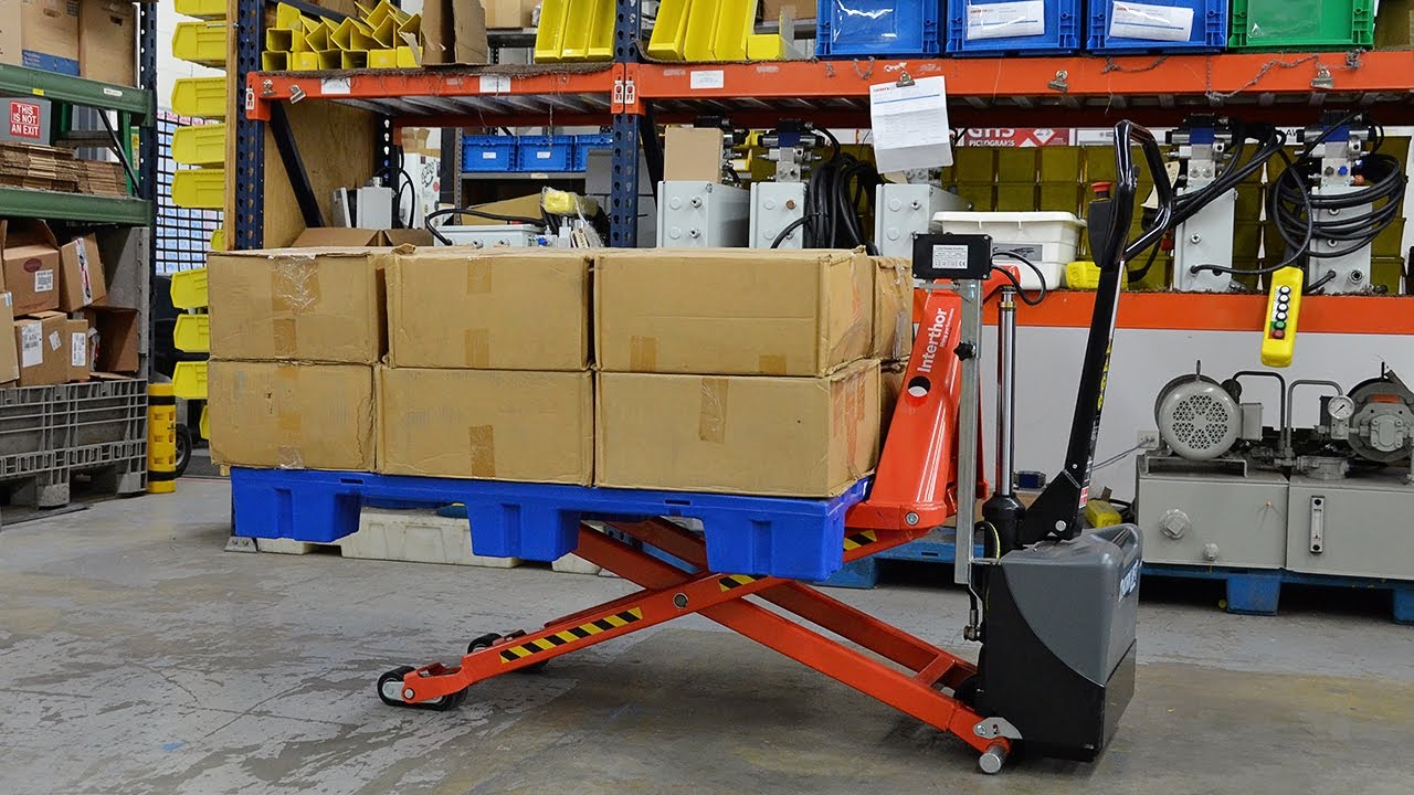 Semi-Electric Scissor Lift Pallet Truck (aka 