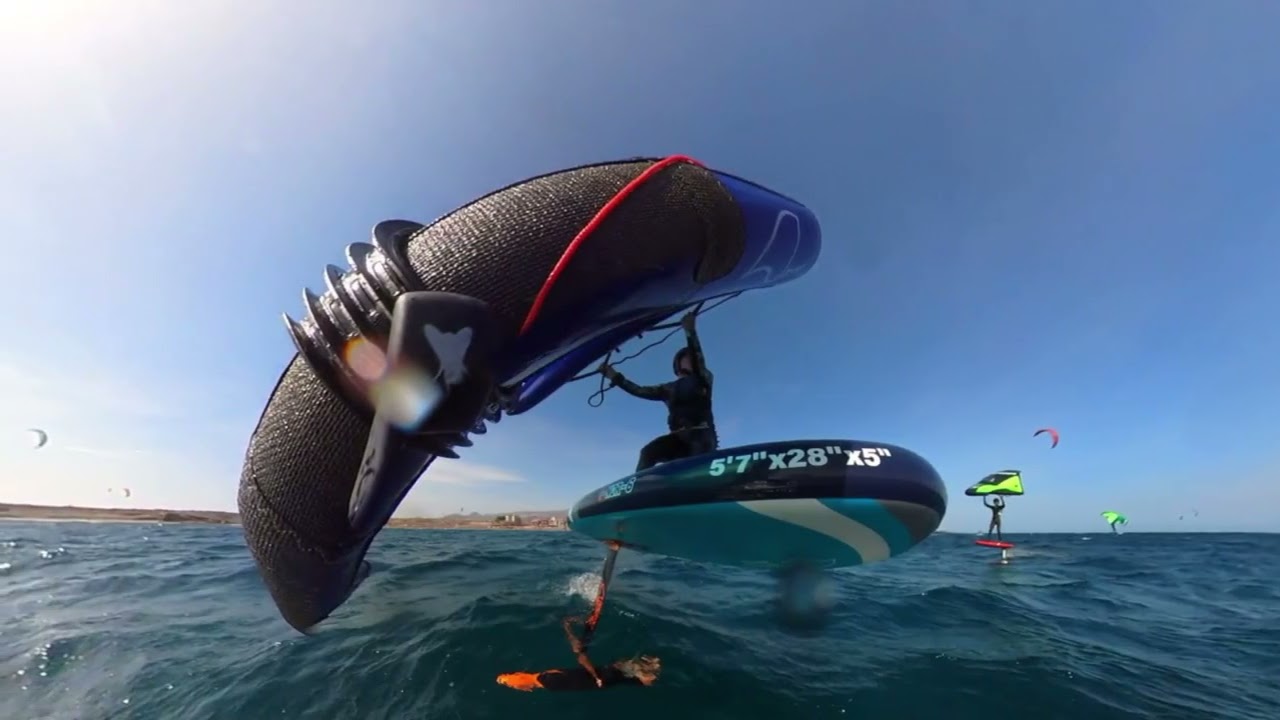 Wingsisters wingfoiling in El Medano Tenerife