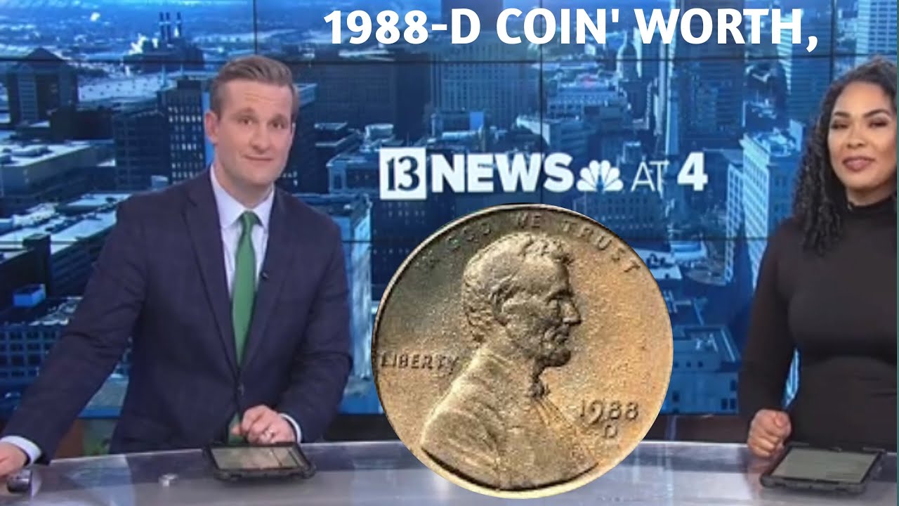 Монета пенни 1988 года стоит денег, Сколько она стоит и какова!