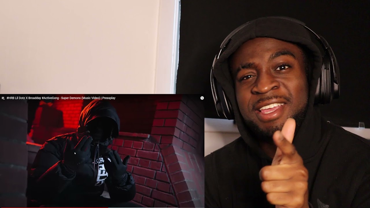 #HRB Lil Dotz X Broadday #ActiveGxng - Super Demons (Music Video) |Pressplay| BG_RXN | N.A REACTION