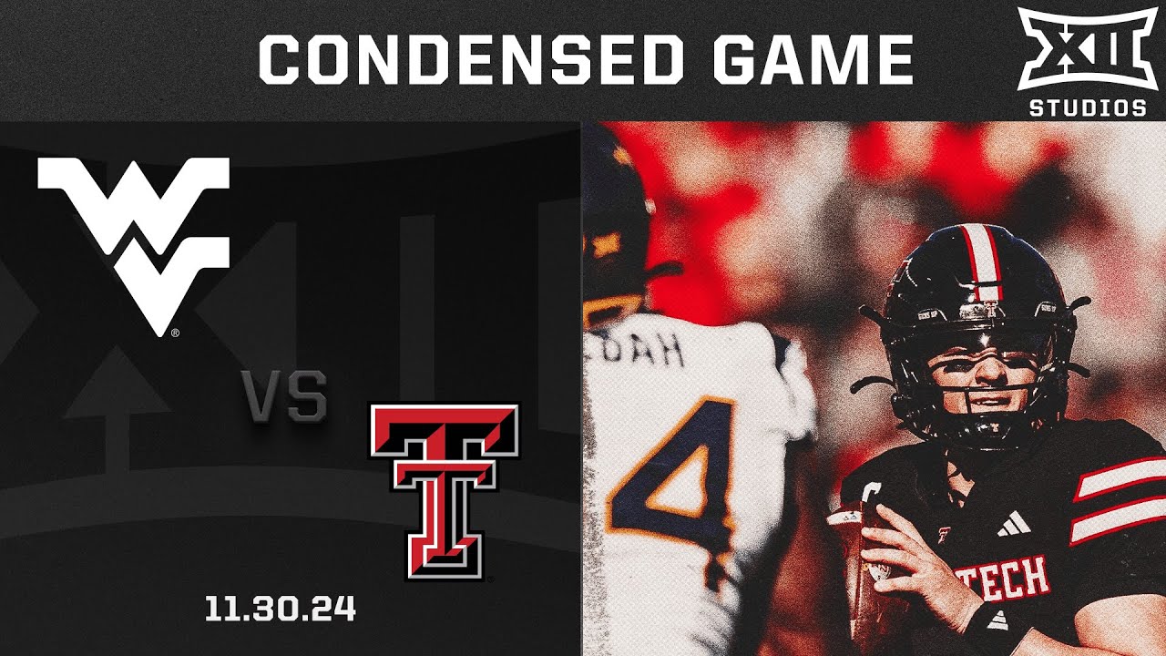 West Virginia vs. Texas Tech Condensed Game | 2024 Big 12 Football