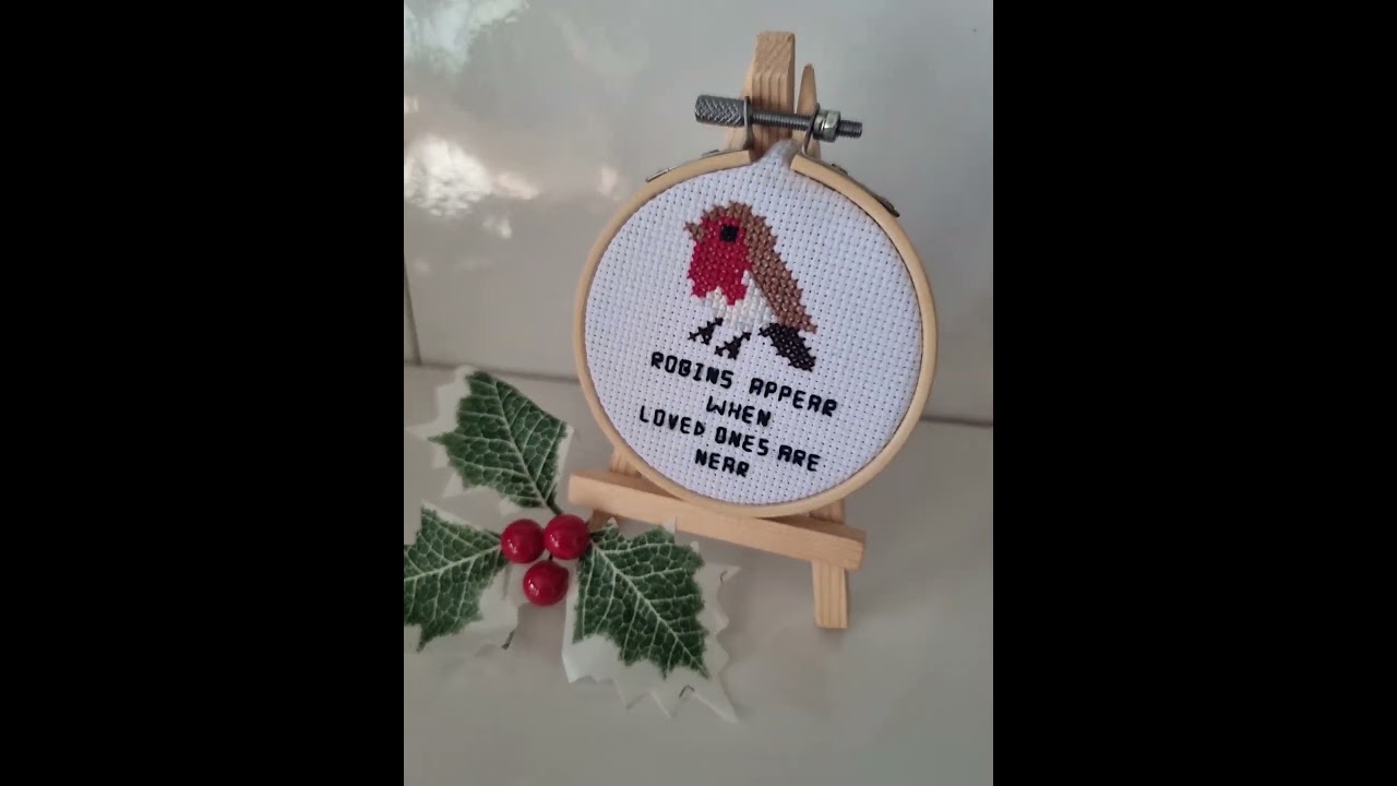 Beautiful Robin now available #fyi #smallbusiness #etsyhandmade #crossstitchaddict #Robin #fyp