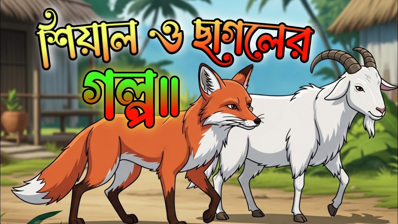 শিয়াল এবং ছাগলের গল্প||🦊🐐Fox & Goat||#banglacartoon #animation #moralstories