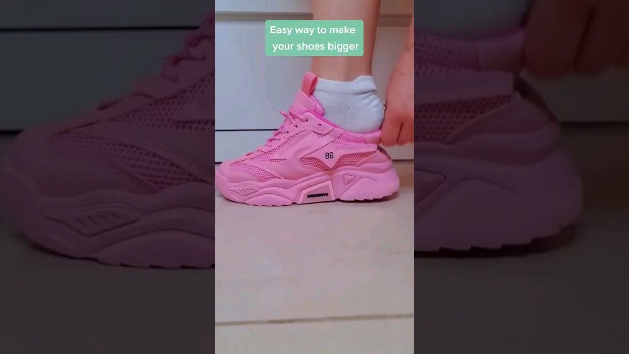 Easy way to make your shoes size bigger. It really works 