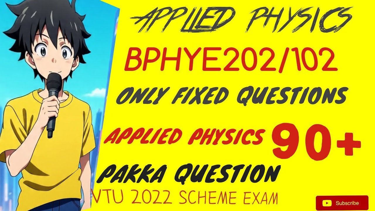 Passing Package BPHYE202/102 | Fixed Super Important Questions With Explanation | Applied Physics 