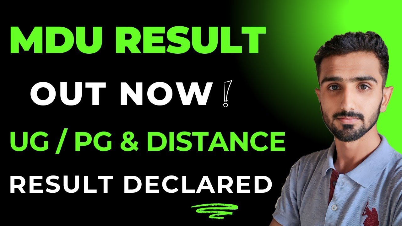 MDU Result 2024 || Mdu Result Update 2024 || Mdu Exams 2024 || Mdu Exam Result 2024 #mdu_latest_news