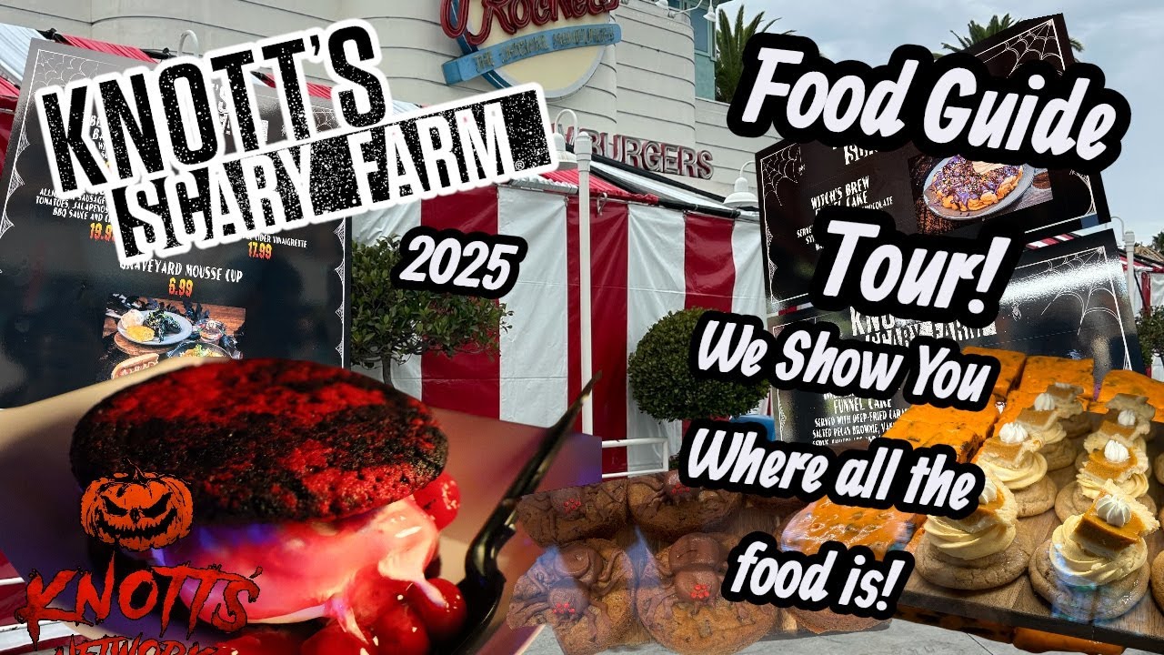 Гастрономический тур Knott's Scary Farm 2025! Места и планы питания! Еда, сладости, угощения и на...