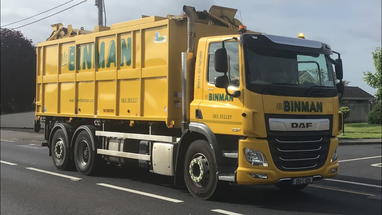 MrBinman 2021 Daf CF 6x2 with Dennis Eagle Toploader body collecting food waste