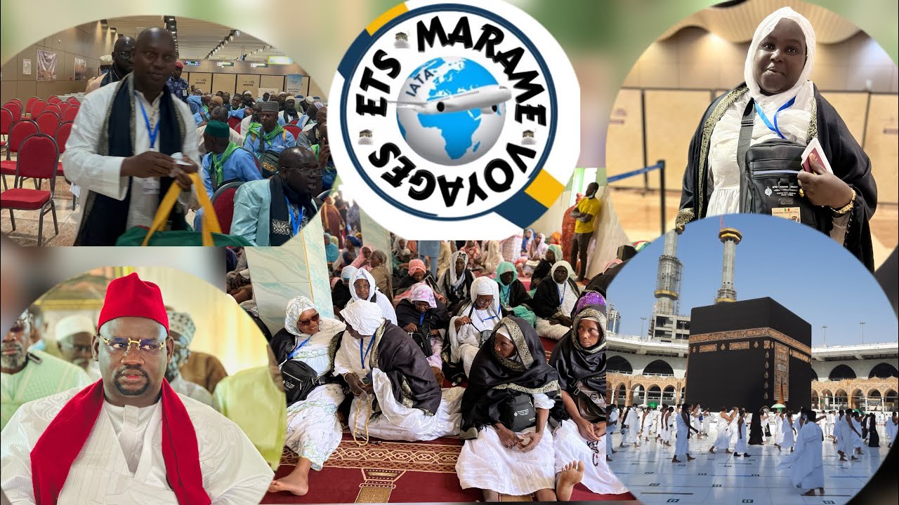 HADJ 2024 :ETS MARAME VOYAGES , DÉPART DES PÈLERINS AVEC IMAM MOUNIROU GAYE
