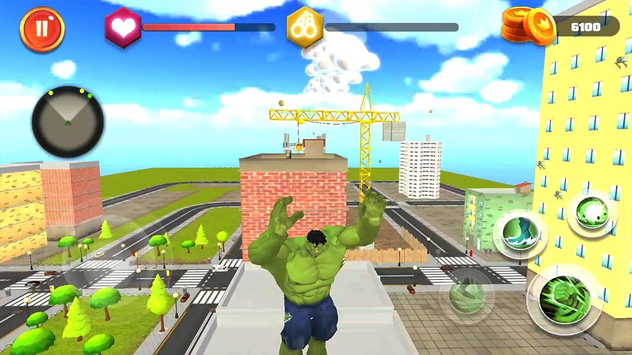 Super City Hero:Crime City Battle - Халк - Free mode - android gameplay