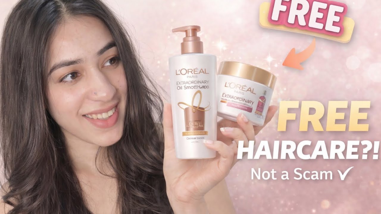 Loreal Paris Free Sample Products 🥹🤌🏻 NOT a scam guys!!!! LINK IN DESCRIPTION ⬇️