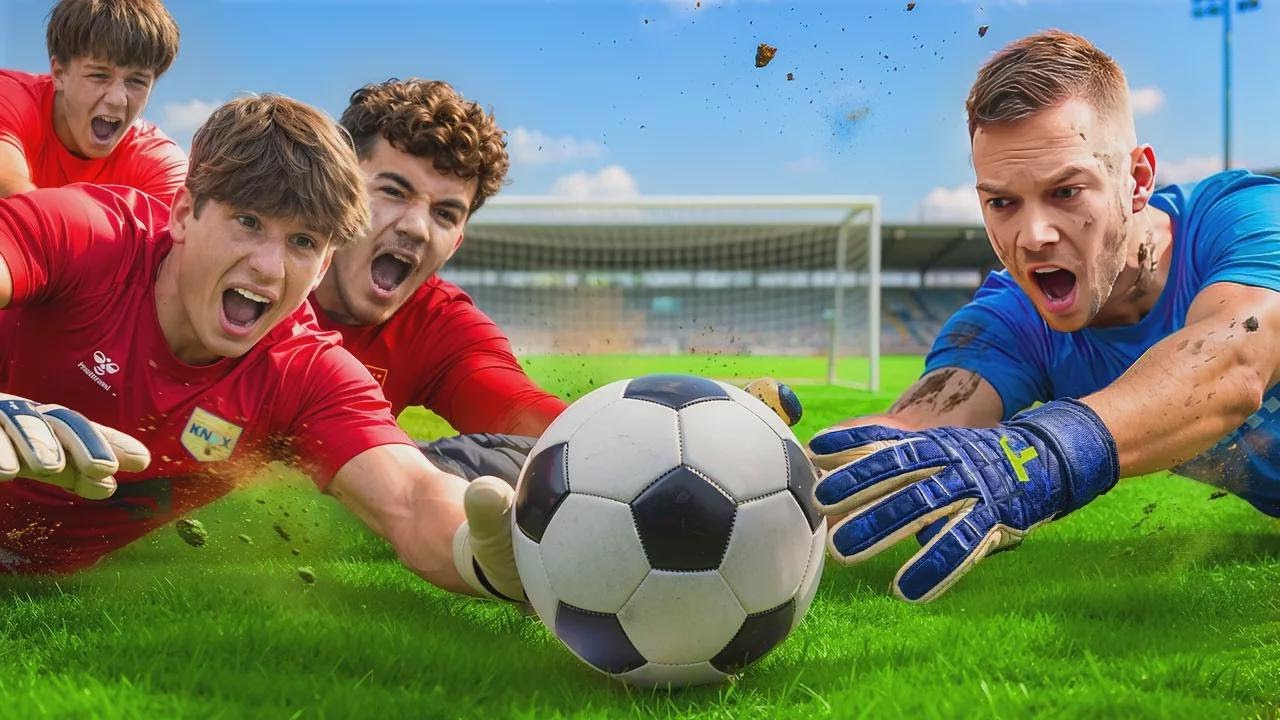 1 Profi gegen 3 Amateur-Torhüter: Wer hält besser?