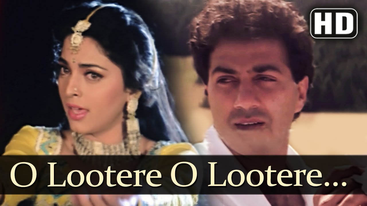 O Lootere O Lootere - Lootere Song - Sunny Deol - Juhi Chawla - Lata Mangeshkar - Manhar Udas
