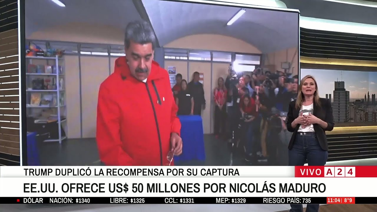 🔴 EE.UU. DUPLICA RECOMPENSA POR EL NICOL&Aacute;S MADURO: 50 MILLONES DE D&Oacute;LARES