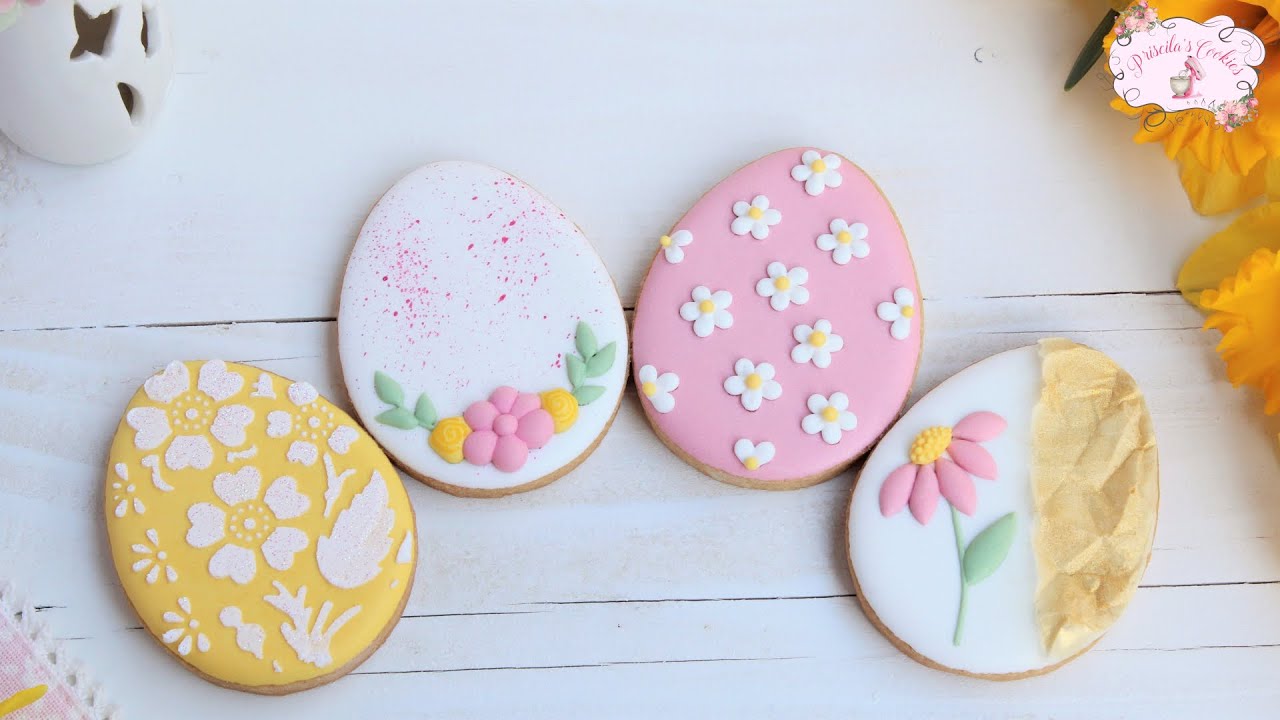 Galletas de Pascua I DIFERENTES TÉCNICAS - Priscila's Cookies I EASY EASTER COOKIES