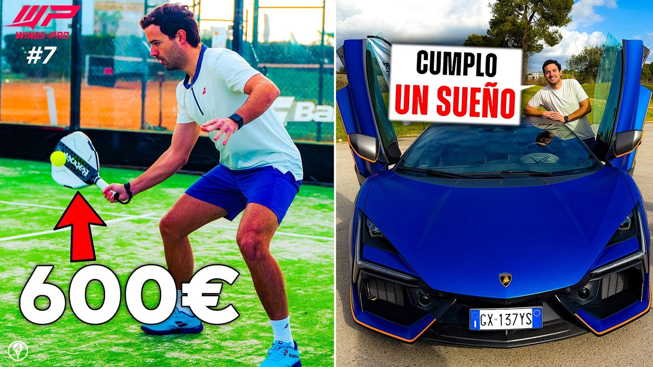 ENTRENO CON PALA DE 600€ Y CONDUZCO LAMBO DE 600000€ - W2P 2x7