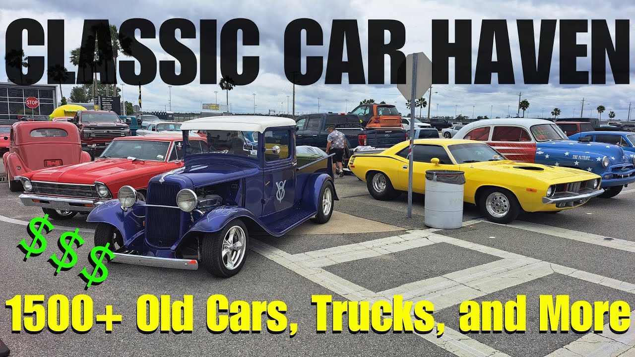 Searching for Old Car Gems in the GIANT Daytona Turkey Run Car Corral 2024